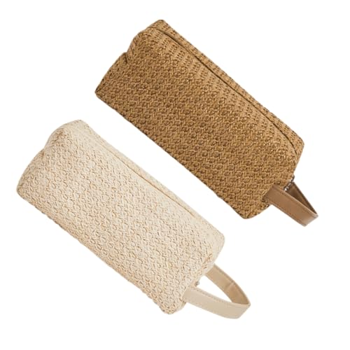 WRITWAA 2 Stück Kosmetiktasche Teiliges aus PP Material Große Kapazität Waschbeutel für Damen für Reisen und Freizeit von WRITWAA