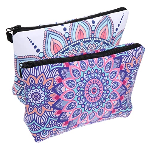 WRITWAA 2 Stück Kosmetiktasche mit Reißverschluss wasserdichte Make Up Aufbewahrungstasche für Damen Tragbar für Reisen und Outdoor Aktivitäten für Kosmetik und Toilettenartikel von WRITWAA