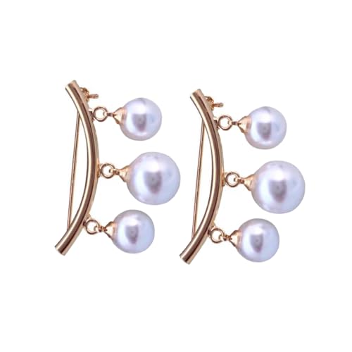 WRITWAA 2 Stück Kreative Perlenbrosche aus Legierung Elegante Anstecknadel für Damen Modisches Bekleidungszubehör für Festliche Bankette und Partys Geeignet für Kleider Pullover Schals von WRITWAA