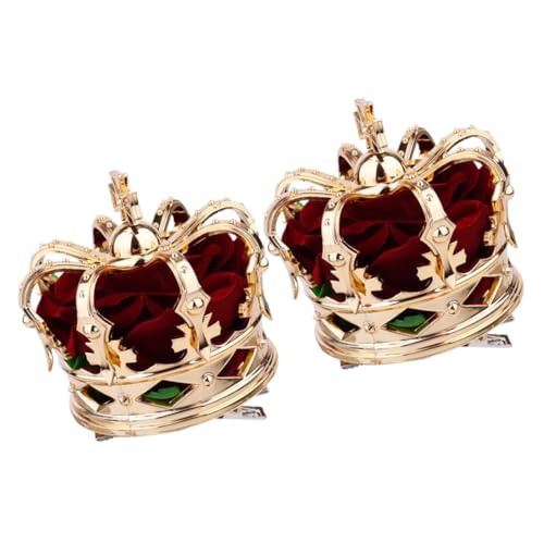 WRITWAA 2stücke Krone Haarclips Für Mädchen Leichte Und Bequeme Haaraccessoires Für Halloween Kostümpartys Und Cosplay Langlebig Und Stylisch Für Jeden Anlass von WRITWAA