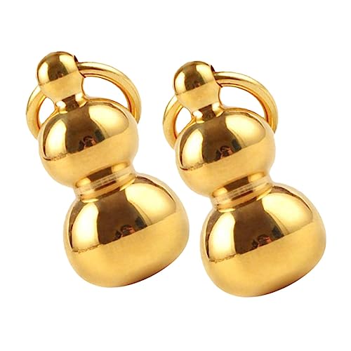 WRITWAA 2 Stück Kupfer Schlüsselanhänger mit Filigranem Kürbis anhänger Handgefertigtes Langlebiges Dekor für Schlüsselbund Kreatives DIY Kupferhandwerk Stilvolle Geschenkidee von WRITWAA