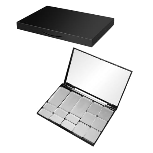 WRITWAA 2stücke Magnetische Lidschattenpfanne Leere Behälter Für Diy-palette Mit Spiegel Nachfüllbar Für Make-up-organizer Geeignet Für Lidschatten Lippenstift Und Puder von WRITWAA