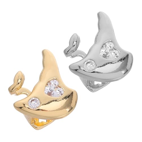 WRITWAA 2 Stück Mode Zähnedekorationen Zahnschmuck Für Frauen Künstliche Zahnkappen Hip -hop -schmuck Falsche Grillkrone Zahngitter Aus Metall Mundgrills Für Frauen Schmuckzahn Kupfer von WRITWAA