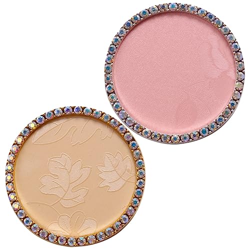 WRITWAA 2 Stück Nagel-Anzeigetafel kosmetiktäschchen nail polish nagellack aufbewahrung nailkndy nailflo Make-up-Mischplatten Nägel mischen Nagelkunstplatten aus Kunstharz Nagellackschale von WRITWAA