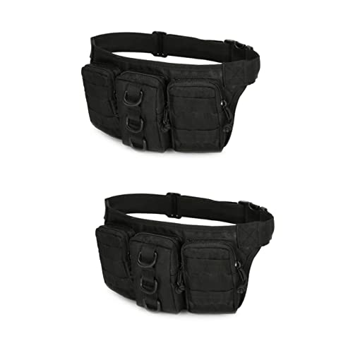 WRITWAA 2er-Pack Herren-gürteltasche Wander-gürteltasche Mit Separaten Taschen Handyhalter Laufgürtel Outdoor-Tasche von WRITWAA