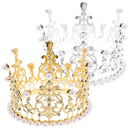 WRITWAA 2 Stück Perlen Haarkrone Luxus Haarschmuck Geburtstagsparty Haarband Geburtstagsparty Kopfbedeckung Haarschmuck Kopf Tiara Tiara Mädchen Haar Accessoire WRITWAA 2 Stück Perlen Haarkrone Luxus Haarschmuck Geburtstagsparty Haarband Geburtstagsparty Kopfbedeckung Haarschmuck Kopf Tiara Tiara Mädchen Haar Accessoire von WRITWAA
