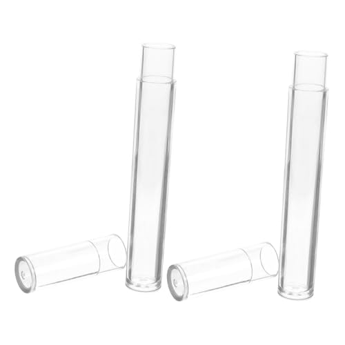 WRITWAA 2 Stück Pinzettenbox gesteckt Kosmetiktasche Schutzkoffer für Pinzetten Kosmetik-Organizer Aufbewahrungsrohre aus Kunststoff durchsichtiges Kunststoffrohr Plastik Transparent von WRITWAA