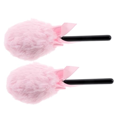 WRITWAA 2stücke Puderquaste Fürs Gesicht Make-up-quaste in Lollipop-form Lose Make-up-puderquaste Zum Fixieren Zum Fixieren Gesichts Für Frauen Und Mädchen von WRITWAA