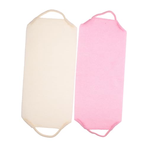 WRITWAA 2 Stück Rückenreibungsstreifen duschzubehör Handtuch wickeln Duschwickelhandtuch für Damen Handtuchkleid für Damen Langes Peeling-Badetuch aus Nylon Badepeeling Duschtuch Polyester von WRITWAA