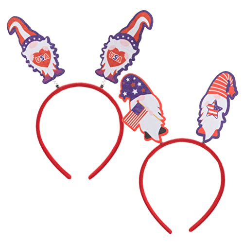 WRITWAA 2stücke Patriotic Boppers Kopfbedeckung Für Unabhängigkeitstag Rote Stirnbänder Design Accessoire Für Feiertagsfeiern Und Kostüm-events von WRITWAA