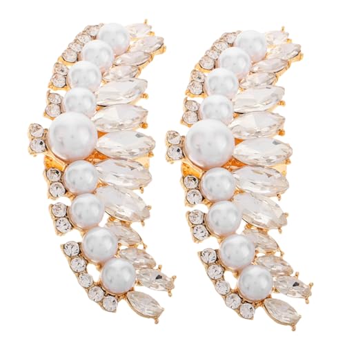 WRITWAA 2 Stück Teiliges Abnehmbare Schuhclips für Brautschuhe Strass Schnallen für Hochzeit Damen Schuhschmuck für High Heels Accessoires für Besondere Anlässe von WRITWAA