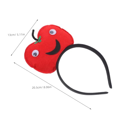 WRITWAA 2 Stück Teiliges Apfel Haarband aus Weichem Polyester Niedliches Halloween Cosplay Accessoire Lustiges Frucht Stirnband für Party Foto Requisiten und Festtagsdekoration von WRITWAA
