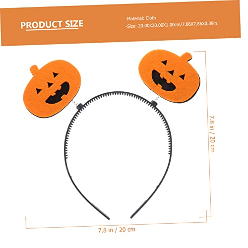 WRITWAA 2 Stück Teiliges Halloween Kürbis Haarband Lustiger Party Haarschmuck Zartes Stirnband für Kostümfest und Erwachsene Langlebig und Auffällig von WRITWAA