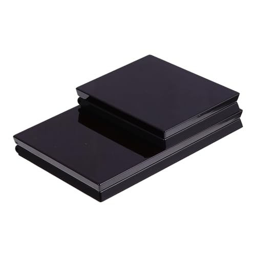 WRITWAA 2 Stück Teiliges Magnetisches Lidschatten Etui Leer Kompakte Make Up Organizer DIY Nachfüllbox für Lidschatten Foundation Tragbarer Kosmetikbehälter für Reisen und Alltag von WRITWAA