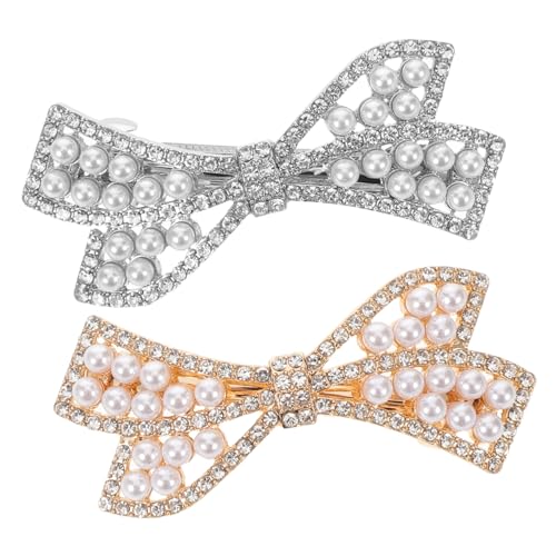 WRITWAA 2 Stück Teiliges Strass Haarklammern mit Schleife und Fake Perle Federleichte Sichere Frühling Haarspangen für Damen Vielseitige Schmuck Haarclips für Alltag und Hochzeit WRITWAA 2 Stück Teiliges Strass Haarklammern mit Schleife und Fake Perle Federleichte Sichere Frühling Haarspangen für Damen Vielseitige Schmuck Haarclips für Alltag und Hochzeit von WRITWAA