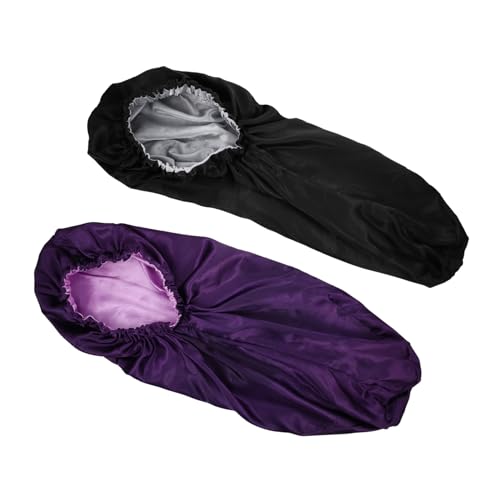 WRITWAA 2 Stück Zuhause Elastische für Damen Pflegehaube für Reisen Schutz Frisur Beim Schlafen von WRITWAA