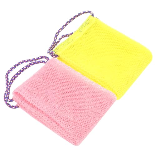 WRITWAA 2 Stücke Badetuch Dusche Peeling Wäscher Reinigung Schrubben Bad Peeling Handtücher Zurück Handtuch Bad Waschen Handtücher Nylon von WRITWAA