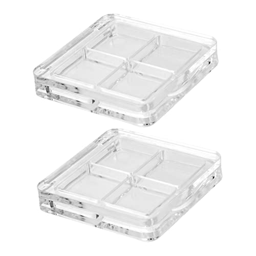 WRITWAA 2stücke Leere Lidschattenschale Diy Lidschattenpalette Fächer Lidschattenbox Lidschattenbehälter Für Frauen Und Mädchen Lidschatten-unterverpackungsboxen von WRITWAA