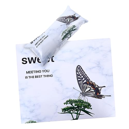 WRITWAA 2 Stücke PU Nagelkissen Handauflage Armrest Kissen für Maniküre Abnehmbar Waschbar Handgelenkstütze für Nagelkunst Kompakt Leicht für Nagelsalon von WRITWAA