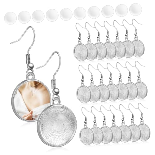 WRITWAA 20 Paare Sublimations Ohrringrohlinge mit Drahthaken für DIY Schmuckherstellung Langlebige Blanke Ohrringe zum Selbstgestalten für Basteln und Personalisierte Ohrringe von WRITWAA