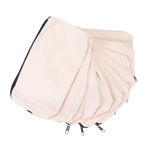 WRITWAA 20 Stück Canvas Federmäppchen mit Reißverschluss Vielseitige Kosmetiktasche und Dokumentenbeutel Tragbar Robust für Stifte Geld Karten und Reiseorganisation Zufällige Farbe von WRITWAA