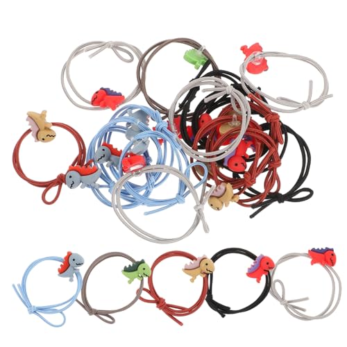 WRITWAA 20stücke Elastische Haarseile Cartoon Dinosaurier Haarband Haaraccessoire Für Mädchen Und Frauen von WRITWAA