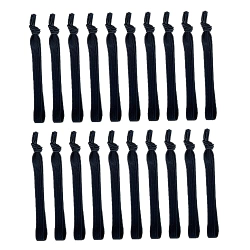 WRITWAA 20 Stück Elastische Haargummis für Männer Verstellbare Haargummis für Sport und Freizeit Atmungsaktiv und Strapazierfähig Dickes und Lockiges Haar von WRITWAA