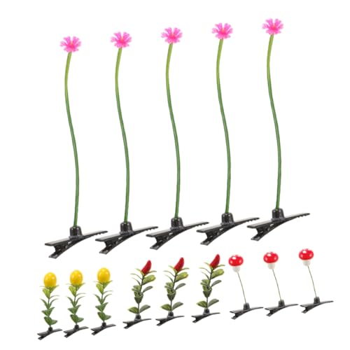 WRITWAA 20 Stück Haarspangen In Pflanzenform Für Mädchen Accessoires In Form Von Sojasprossen Winzige Haarspangen Für Pflanzen Für Pflanzen Kleine Lustige Für von WRITWAA