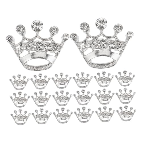 WRITWAA 20 Stück Rhinestone Tiara Krone Anstecknadeln für Hochzeiten Partys und Formelle Anlässe Modeaccessoires für Damen und Sashes Kleider Anzüge Schals von WRITWAA