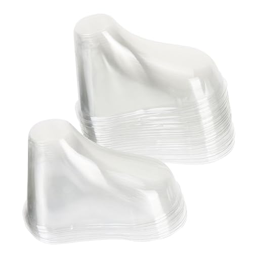 WRITWAA 20 Stück Teiliges Transparentes Babyfüße Modell aus Robustem PVC Langlebige Junge Mädchen Schuhe Socken Display Ständer für Babyschuhe Formstabiler Schuhaussteller für Geschäft von WRITWAA
