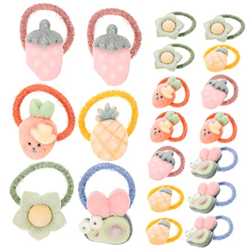 WRITWAA 20stücke Haarbänder Für Mädchen Elastische Haarseile Mit Schleifen Und Blumenform Haarschmuck Für Kleinkinder Hautfreundlich Für Geburtstag Weihnachts Und Hochzeitsfeiern von WRITWAA