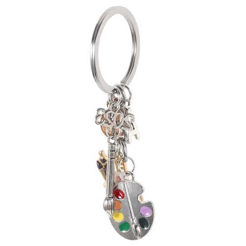 WRITWAA 2023 Pinsel Schlüssel Anhänger Schlüsselanhänger Mit Abschlusselementen Freundschaft Schlüsselanhänger Grad Glückwunschgeschenke Abschluss Schlüsselanhänger Plüsch Ringe Metall von WRITWAA