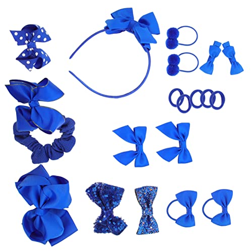 WRITWAA 20stücke Blaue Haaraccessoires Für Mädchen Inklusive Haarschleifen Haarclips Haarspangen Und Scrunchies Für Alltag Reisen von WRITWAA