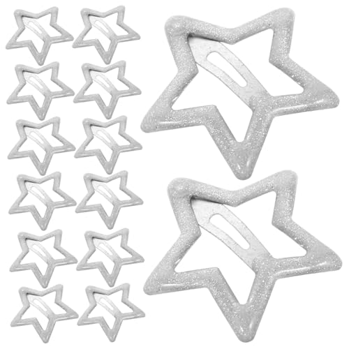WRITWAA 20stücke Stern Haarclips Kleine Haarclips Druckknopf Haarbarrettes Damen Haaraccessoires von WRITWAA