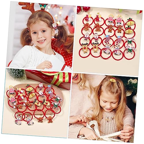 WRITWAA 20stücke Weihnachten Haar Krawatten Elastische Haar Seile Bands Frauen Zubehör Mädchen Pferdeschwanzhalter von WRITWAA