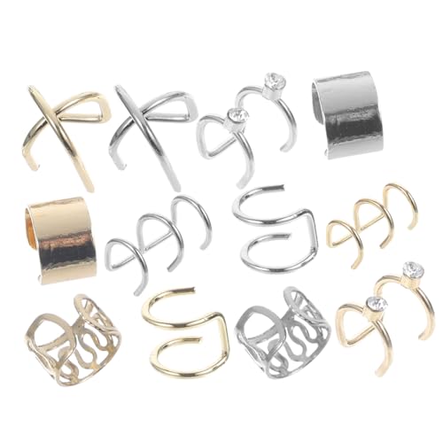 WRITWAA 24Stücke Ohrmanschetten Verschiedene Stile nicht Piercende Ohrclips für Damen und Herren und Modischer Schmuck für Besondere Anlässe und Perfektes von WRITWAA