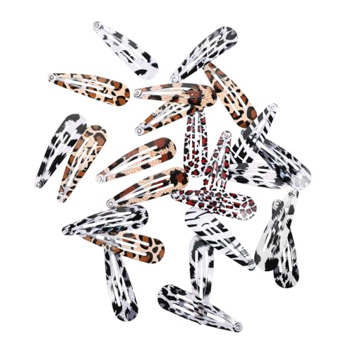 WRITWAA 24stücke Haarnadeln Mit Druckknopf Im Leopardenmuster Entenschnabel-clips Haarbarrettes Für Damen Geeignet Für Dickes Dünnes Lockiges Oder Glattes Haar Zum Tragen Bei Partys Alltag von WRITWAA