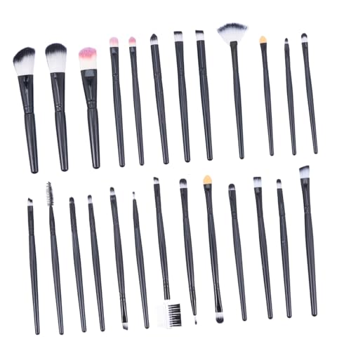 WRITWAA 25 Stück Teiliges Make Up Pinselset mit Kunststoffgriff Vielseitige Gesichtsmake Up für Concealer Lidschatten Foundation und Puder für Täglichen Gebrauch oder Reisen von WRITWAA