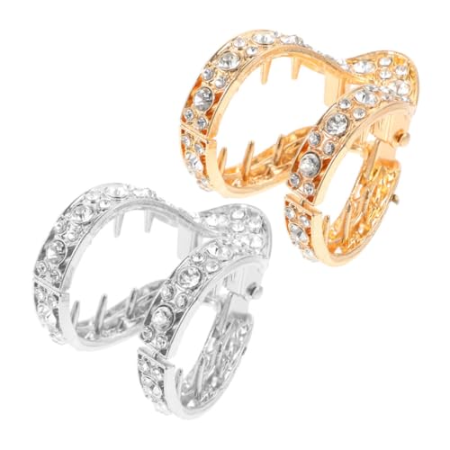 WRITWAA 2stücke Haarklammer-set Mit Blumen-haarklammern Kleine Haarklammern Für Damen Rutschfeste Haarklammern Glitzernder Haarschmuck Für Kurzes Haar Für Dickes Haar von WRITWAA