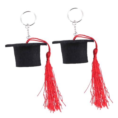 WRITWAA 2stücke Abschluss Hut Schlüsselanhänger Rote Doktorhut Für Abschlussfeiern Kreative Für Graduierung Taschen Und Dekoration von WRITWAA