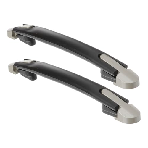 WRITWAA 2St Gepäckgriff Kleiner Mülleimer mit Deckel RV-Knöpfe Universalknöpfe Ersatzgriffe Barrettes Auto Koffergriff Ersatzgriff Koffer Zuggriff aus Kunststoff Gepäckteile Plastik Black von WRITWAA