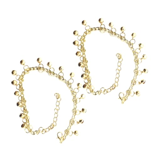 WRITWAA 2stücke Glöckchen-fußkettchen Für Damen Aus Verstellbar Für Strand Und Sommer Mit Klarem Klang von WRITWAA