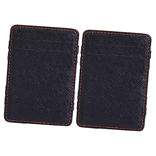WRITWAA 2St Herren-Clutch-Geldbörse kreditkartenhalter Credit Card Holder cardholder Karten Halter Wallets Purse Zweiteilige Geldbörse Pu-Geldbörse Herren Geldbörse Herrenmode Geldbörse von WRITWAA