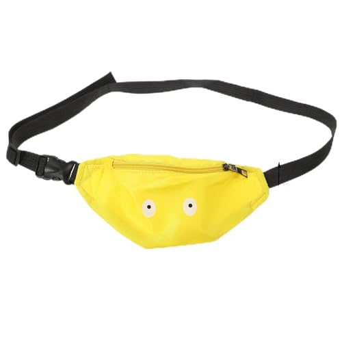 WRITWAA 2stücke Kids Bauchtasche Mit Kleinen Augen Lustige Hüfttasche Für Junge Mädchen Freizeitgürtel Für Aktivitäten Wie Joggen Radfahren Festivals Gelb von WRITWAA