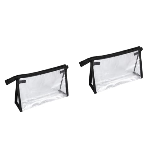 WRITWAA 2St Klarer Kosmetikkoffer PVC-Tasche durchsichtige Kosmetiktaschen Reise durchsichtiger kulturbeutel Makeup Tasche Cosmetic Bag Makeup Bags Kosmetik-Organizer Damen Kosmetiktasche von WRITWAA