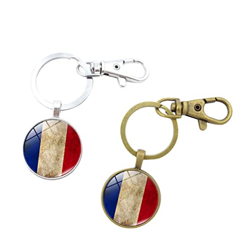 WRITWAA 2St Kleines Bag Charm Key Holder schlüsselablage schlüssel anhänger Taschenanhänger schlüsselhalter schlüsselbund schlusselanhanger Key fob Flaggen-Schlüsselanhänger von WRITWAA
