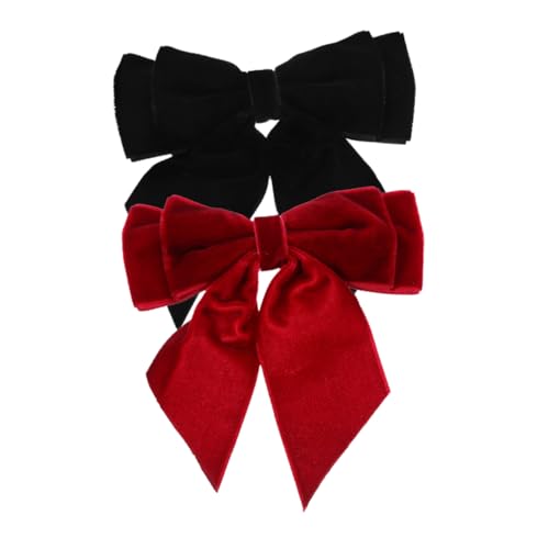 WRITWAA 2stücke Teiliges Samt-broschen Mit Vorgebundenem Schleifen-design Vielseitige Kleidung Accessoires Für Damen Und Mädchen Dekoration Von Anzügen Und Hemden von WRITWAA