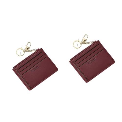 WRITWAA 2St Kurzer Mini-Geldbeutel mit mehrschichtigem Kartenhalter einfache Brieftasche einfache kleine Geldbörse Mini-Geldbörse kreditkartenhalter Credit Card Holder Brieftasche Damen von WRITWAA