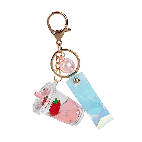 WRITWAA 2St Milchteetasse Schlüsselanhänger Zubehör Erdbeere geldbörse Auto car Keychain car Key Chain Schlüsseldekoration für Milchflaschen Milchteeflaschenbeutelverzierung Acryl Rosa WRITWAA 2St Milchteetasse Schlüsselanhänger Zubehör Erdbeere geldbörse Auto car Keychain car Key Chain Schlüsseldekoration für Milchflaschen Milchteeflaschenbeutelverzierung Acryl Rosa von WRITWAA