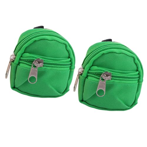 WRITWAA 1satz Mini Rucksack Schlüsselanhänger Kleine Münzbeutel Mit Reißverschluss Kreative Taschenanhänger Für Schlüssel Handtaschen Dekoration von WRITWAA